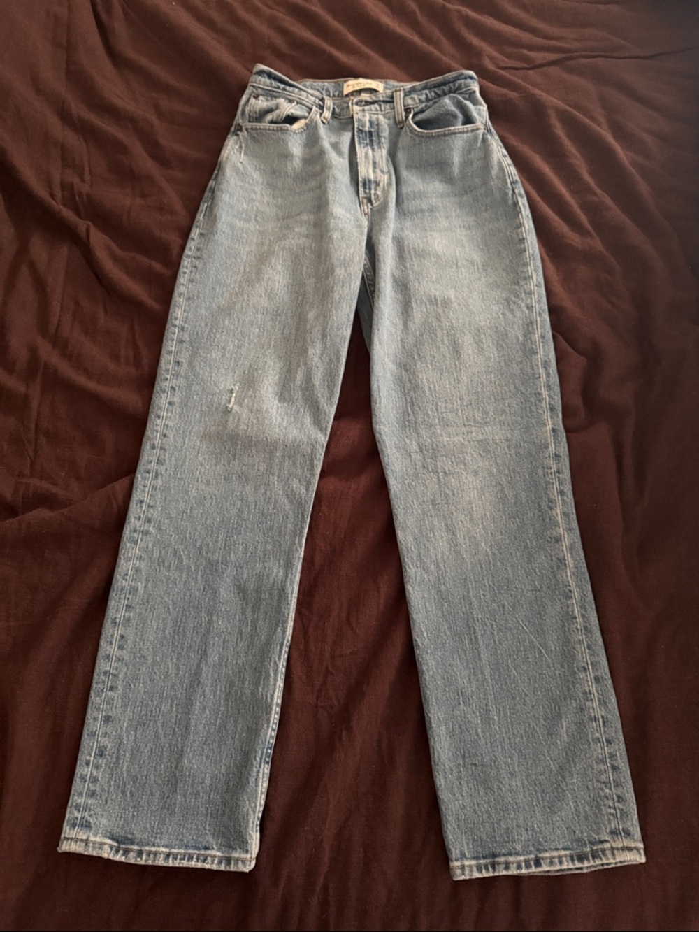 Abercrombie & Fitch The 90s Straight Ultra High Rise size 28/6R Curve Love